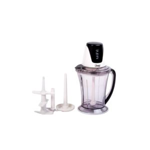 جانو قطاعة ايفور العائلية + قشارة الثوم , 4 شفرات , 400 واط ، اسود,ابيض,JN2853/BK